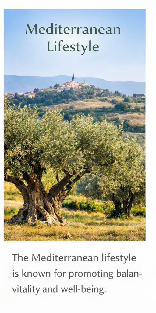 mediterranean olive tree landscape natural wellness lifestyle